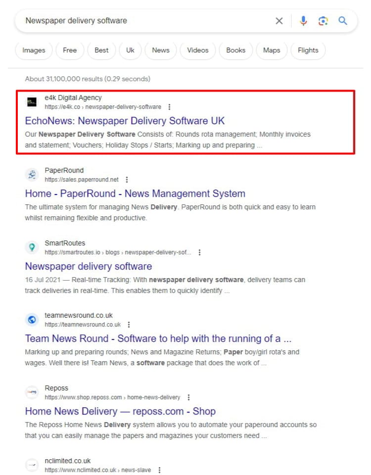 SEO for Software